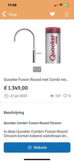 Quooker boiler en Fusion Round - Direct Kokend Water!, Ophalen, Nieuw