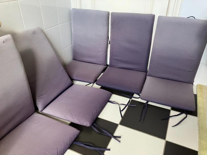 Vijf tuinstoelkussens kussens (5x) - Zie alle foto’s, Tuin en Terras, Tuinmeubel-accessoires, Gebruikt, Ophalen