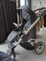 Mutsy Evo farmer denim blue met bruin leer, Kinderen en Baby's, Kinderwagens en Combinaties, Gebruikt, Mutsy, Ophalen