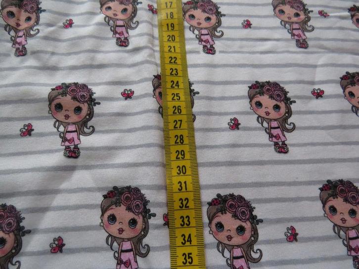 tricot stof vooral kinder stoffen, Hobby en Vrije tijd, Stoffen en Lappen, Nieuw, Katoen, 120 cm of meer, 30 tot 200 cm, Bruin