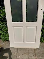 Retro hardhouten massieve 4-vlaks paneeldeur 88 x 211cm €125, Ophalen, Zo goed als nieuw