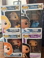 Disney funko prinsessen Tiana, Rapunzel, Pocahontas & Merida, Ophalen of Verzenden, Zo goed als nieuw