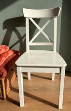 Ikea Ingolf.Wit eetkamerstoel.Twee stuks te koop., Huis en Inrichting, Stoelen, Ophalen, Zo goed als nieuw, Wit, Twee