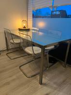 Glazen eettafel gratis op te halen, MOET WEG!, Ophalen, Overige materialen, Gebruikt, Overige kleuren