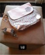 Dames schoudertas Stapel goed grijs roze,Br35cm H30cm, Ophalen of Verzenden, Zo goed als nieuw, Overige merken