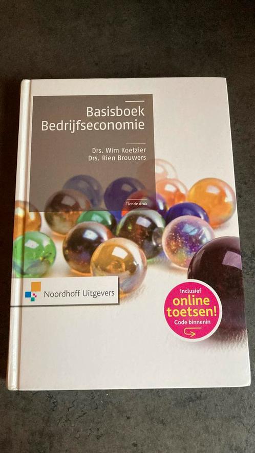 Wim Koetzier - Basisboek bedrijfseconomie, Boeken, Economie, Management en Marketing, Zo goed als nieuw, Management, Ophalen of Verzenden