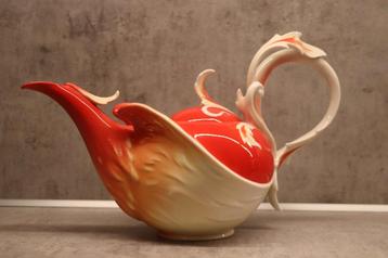Theepot Franz Porcelain 'Phoenix in flight' beschikbaar voor biedingen