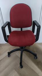 bureaustoel IKEA op soepel lopende wielen, Huis en Inrichting, Ophalen, Gebruikt, Zwart