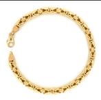 18k Goud massief handgemaakte koningsschakel armband, Sieraden, Tassen en Uiterlijk, Armbanden, Ophalen of Verzenden, Nieuw, Goud