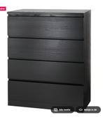 Malm Ladekast  80x100, Gebruikt, 3 of 4 laden, Minder dan 100 cm, 25 tot 50 cm