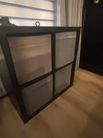 Ikea Kallax kast met Drona bakken, Ophalen, Met plank(en), Kunststof, Gebruikt