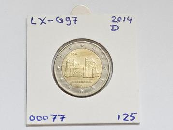 2-euromunt Duitsland (D) A 2014 Herdenking LX-G97 beschikbaar voor biedingen