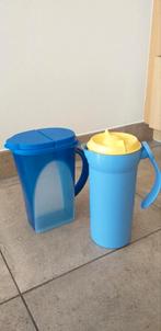 Tupperware schenkkan, sapkan, waterkan, limonadekan 1.7 ltr., Ophalen of Verzenden, Zo goed als nieuw, Blauw, Beker of Kan