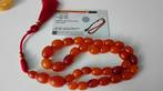 Antieke amber barnsteen ketting, Sieraden, Tassen en Uiterlijk, Antieke sieraden, Ophalen of Verzenden, Overige materialen, Ketting