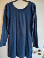 Donkerblauw extra lang shirt, tuniek xl, 44-46, stretch kato, Ophalen of Verzenden, Nieuw, Blauw, Shirt of Top