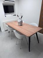 Eetkamertafel met 4 stoelen, Huis en Inrichting, Tafels | Eettafels, Ophalen, Kunststof, 50 tot 100 cm, Zo goed als nieuw