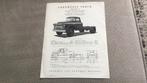 Chevrolet brochure uit 1955, Ophalen of Verzenden, Zo goed als nieuw, Chevrolet