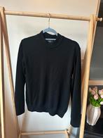 Genti trui zwart merino wol, Verzenden, Zwart, Zo goed als nieuw, Maat 36 (S)