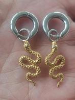 Ti Sento creolen met snake hangers, Ophalen of Verzenden, Zo goed als nieuw, Zilver, Zilver