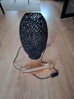 Metalen tafellamp met dimbare lichtbron, Huis en Inrichting, Ophalen, Kunststof, Zo goed als nieuw, Minder dan 100 cm