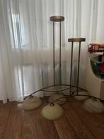 2 hanglampen, Huis en Inrichting, Lampen | Hanglampen, Marmer, Ophalen of Verzenden, Zo goed als nieuw, Metaal