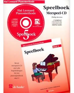 Speelboek deel 5 meespeel-CD Hal Leonard Pianomethode, Muziek en Instrumenten, Les of Cursus, Nieuw, Ophalen of Verzenden, Keyboard