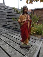 Vintage Heilig hart beeld in Kleur 42,5 cm hoog uit France!, Antiek en Kunst, Ophalen of Verzenden