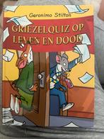 Geronimo Stilton - Griezelquiz op leven en dood, Ophalen of Verzenden, Zo goed als nieuw, Geronimo Stilton
