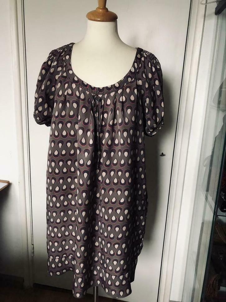 DAY BIRGER MIKKELSEN jurkje maat 36 viscose korte mouw, Kleding | Dames, Jurken, Zo goed als nieuw, Maat 36 (S), Overige kleuren