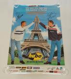 Vintage Hubo Poster met Frank en Ronald de Boer - WK 1998, Ophalen, Rechthoekig Staand, Zo goed als nieuw, Sport