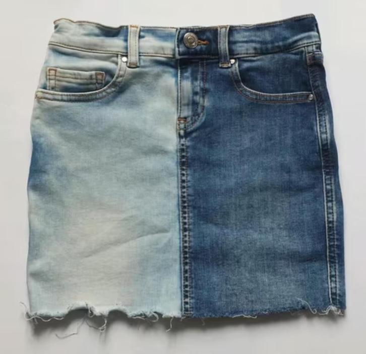 Spijkerrokje twee kleuren jeans, Kids Only, maat 128, Kinderen en Baby's, Kinderkleding | Maat 128, Zo goed als nieuw, Meisje