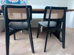Houten rotan stoelen, Huis en Inrichting, Stoelen, Ophalen, Zo goed als nieuw, Bruin