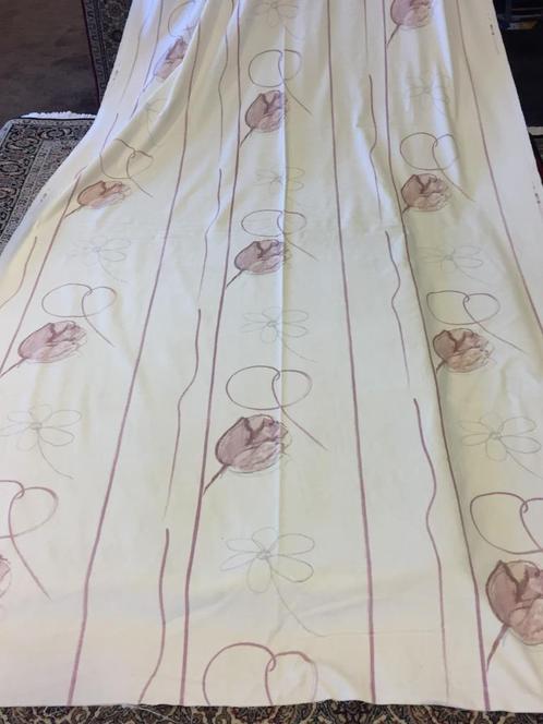 Showbaan Artelux velours gordijnstof lap stof 140x340cm tulp, Hobby en Vrije tijd, Stoffen en Lappen, Nieuw, 120 cm of meer, 200 cm of meer