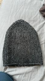 Zwarte glitter beanie, Ophalen of Verzenden, Zo goed als nieuw, Muts