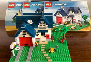LEGO Creator Huize Appelboom - 5891. Met de drie bouwboekjes beschikbaar voor biedingen