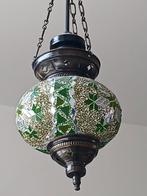 Turkse Mozaïek Plafondlamp - Groen, Huis en Inrichting, Lampen | Hanglampen, Nieuw, Ophalen of Verzenden, Glas, Minder dan 50 cm