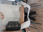 Prachtige mangohouten eettafel, Huis en Inrichting, Tafels | Eettafels, Ophalen, Rond, Zo goed als nieuw, Vier personen