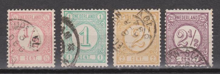 NVPH 30 31 32 33 geb Cijfer 1876 ; OUD NEDERLAND P/STUK, Postzegels en Munten, Postzegels | Nederland, Gestempeld, T/m 1940, Verzenden