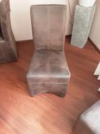 Eetkamerstoelen, Gebruikt, Bruin, Ophalen of Verzenden, Stof