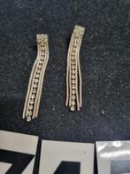 oorbellen hangers met strass steentjes verzilverd [745], Sieraden, Tassen en Uiterlijk, Overige Accessoires, Ophalen of Verzenden