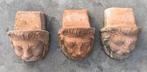 Oude terracotta potjes voor grote bloempot leeuw diverse mat, 40 cm of meer, Rond, Zo goed als nieuw, Terracotta