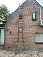 Originele hardhouten ladder, Gebruikt, Ophalen of Verzenden, Ladder, Opvouwbaar of Inschuifbaar