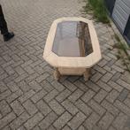 Eiken hout salontafel, Huis en Inrichting, Tafels | Salontafels, 100 tot 150 cm, Minder dan 50 cm, Eikenhout, Vierkant
