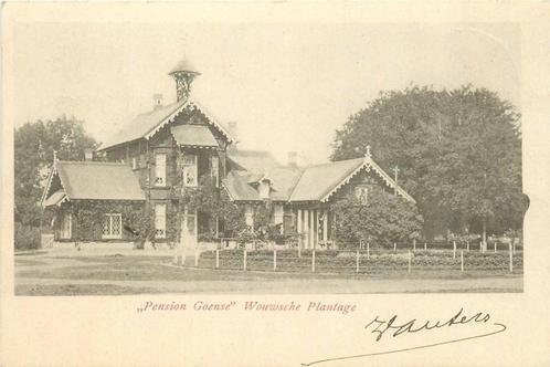 (388-211-031) Wouwse Plantage Pension Goense, Verzamelen, Ansichtkaarten | Nederland, Noord-Brabant, Voor 1920, Verzenden