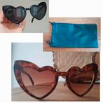 Zonnebrillen hartjes - zonnebril panterprint bruin + zwart, Sieraden, Tassen en Uiterlijk, Zonnebrillen en Brillen | Dames, Overige merken
