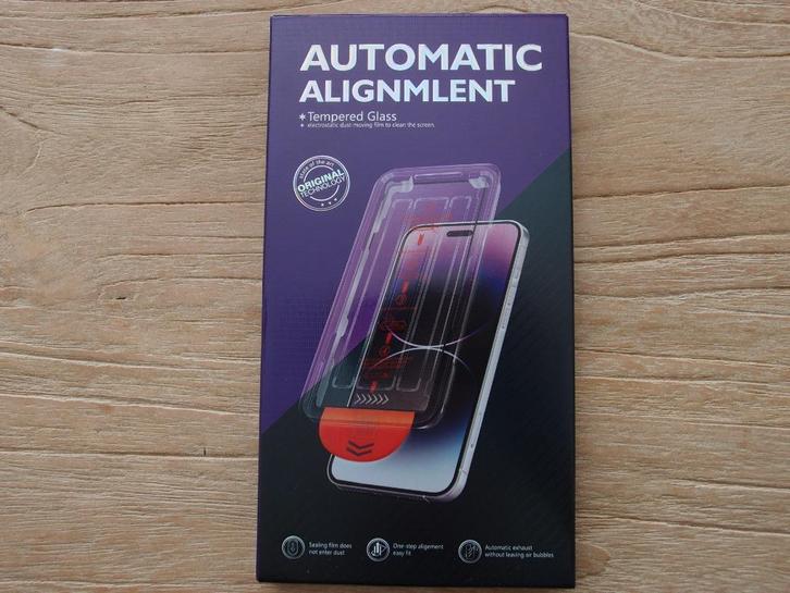 Glas screen protector iPhone 16 Pro met alignment tool, Telecommunicatie, Mobiele telefoons | Toebehoren en Onderdelen, Nieuw