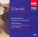 CD - GORECKI - Symphony no. 3 -, Cd's en Dvd's, Orkest of Ballet, Ophalen of Verzenden, Zo goed als nieuw, Modernisme tot heden