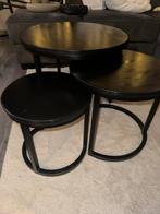 Mango hout salontafels, Huis en Inrichting, Tafels | Salontafels, Ophalen, Rond, 50 tot 100 cm, Zo goed als nieuw