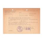 WWII Duits Winterhulp document, Duitsland, Overige typen, Ophalen of Verzenden, Landmacht