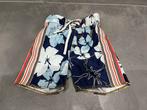 Benetton zwembroek maat 122 – blauw met bloemen, Sport- of Zwemkleding, Ophalen of Verzenden, Zo goed als nieuw, Jongen
